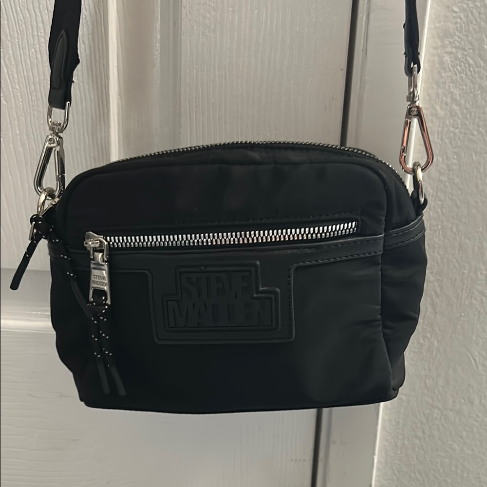 Steve Madden Black Nylon Crossbody Bag